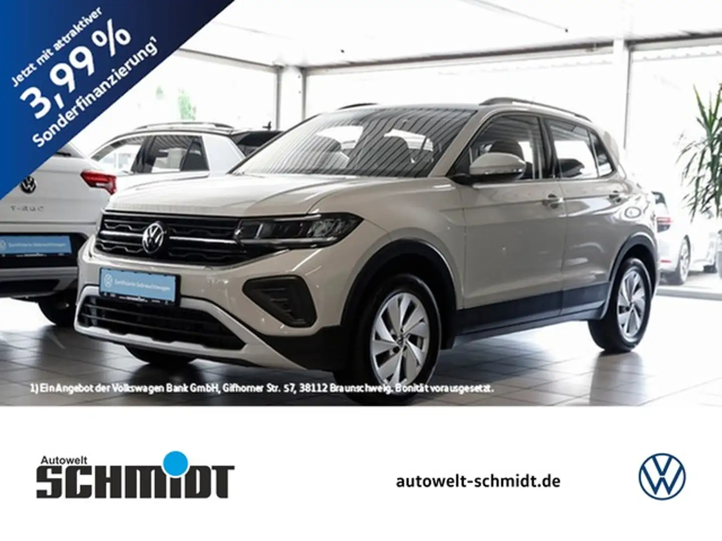 Volkswagen T-Cross 1,0 TSI Life LED AHK ACC R-Kamera Navi Gris - 1