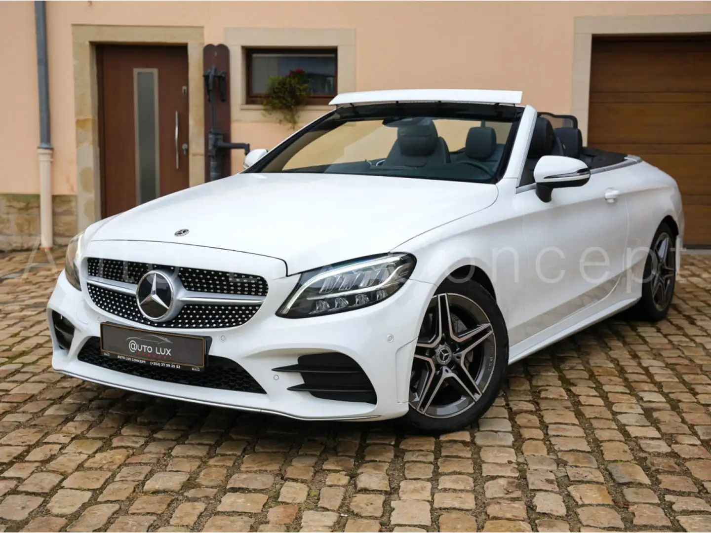 Mercedes-Benz C 180 Cabriolet AMG Line/Kamera/CarPlay/AIRCAP/AIRSCARF Wit - 1