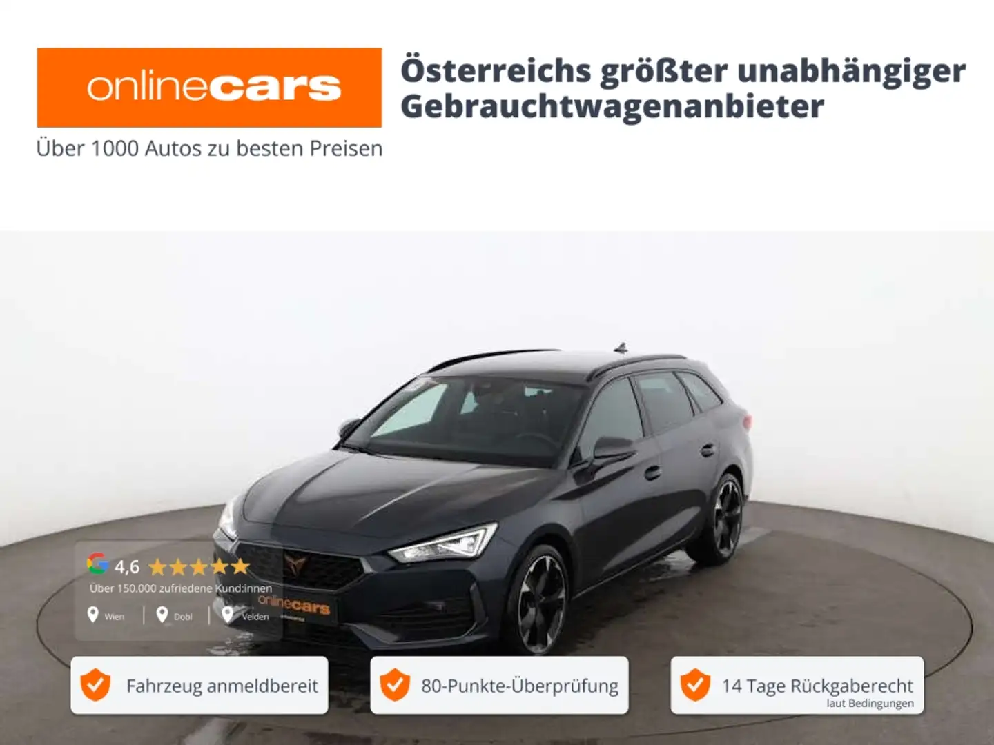 CUPRA Leon Sportstourer 1.5 eTSI Aut LED AHK RADAR NAVI Grau - 1