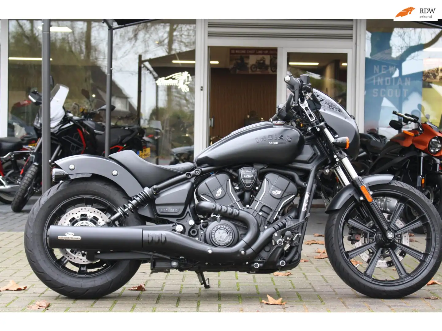 Indian Sport Scout Chopper Limited +Tech 1250, 24 maanden garantie!! Noir - 1