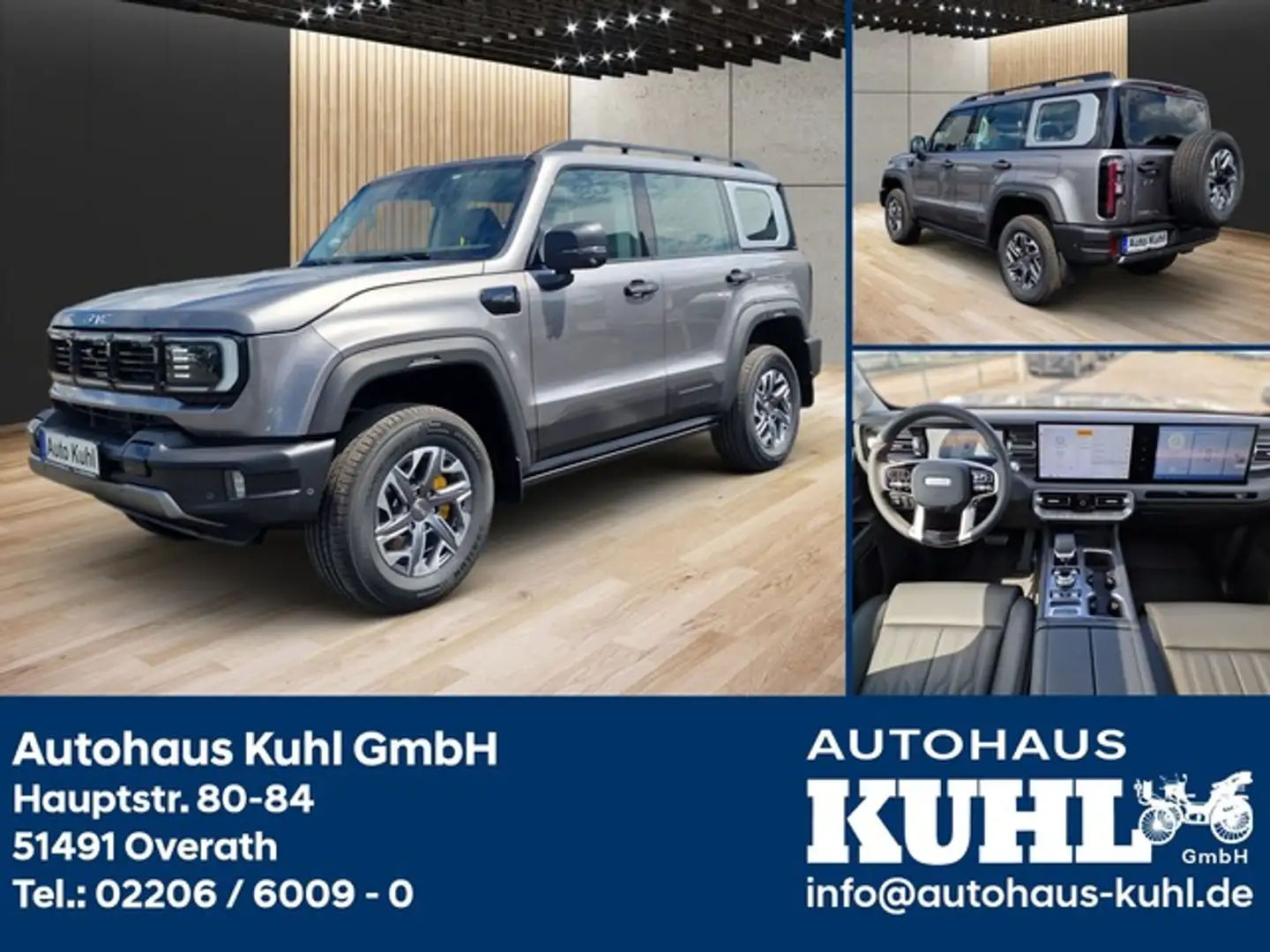 BAIC BJ40 2.0 AT 4WD+3Jahre Garantie Leder+Klimaauto Grijs - 1