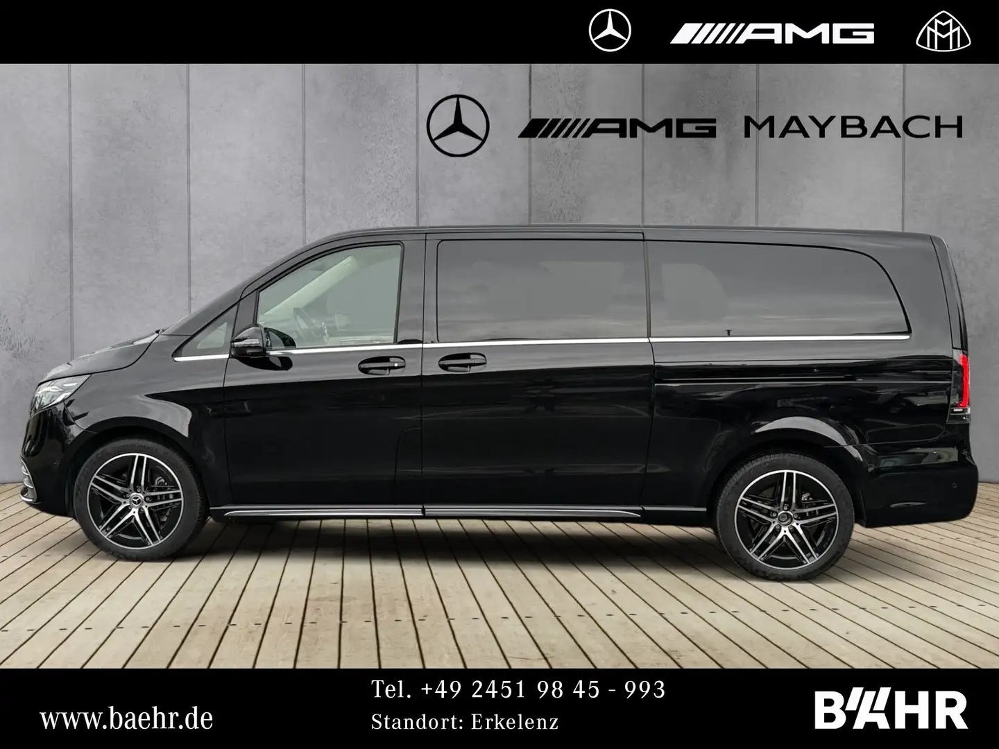 Mercedes-Benz V 300 V 300 d 4M Extralang AMG/MBUX/LED/Distronic/360° Schwarz - 2