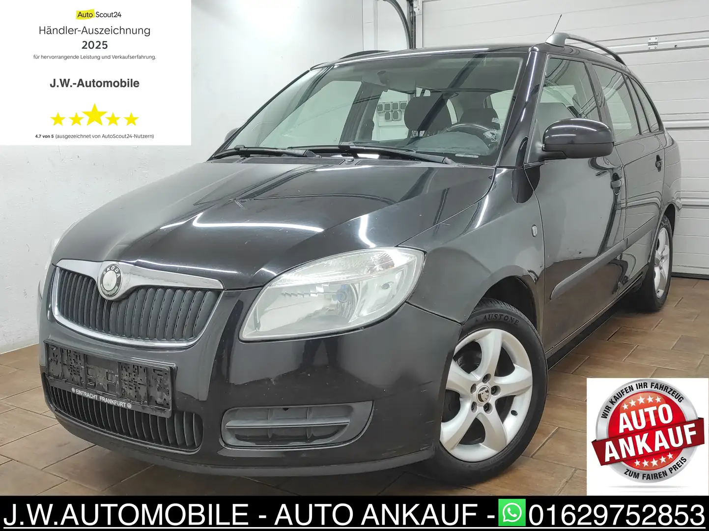 Skoda Fabia 1.4 TDI NAVI KAMERA TEMP BC KLIMA USB ESP ALU ABS Schwarz - 1