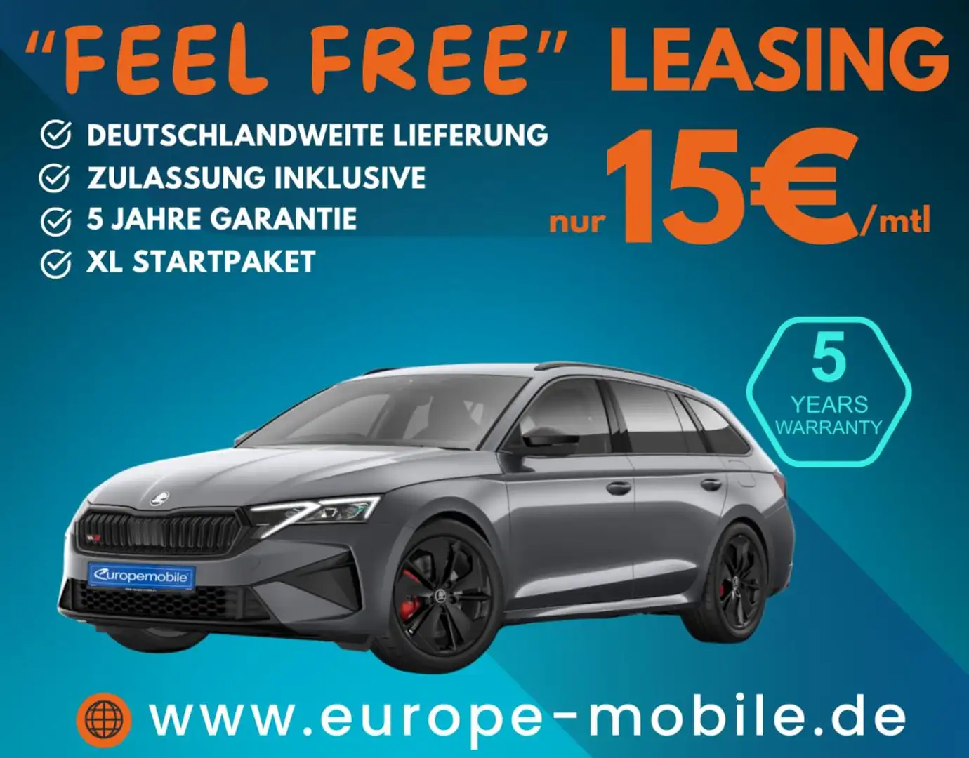 Skoda Octavia Combi RS 2025 2.0 TSI 265 DSG (UVP 55.550€/KW29/25 Grau - 1