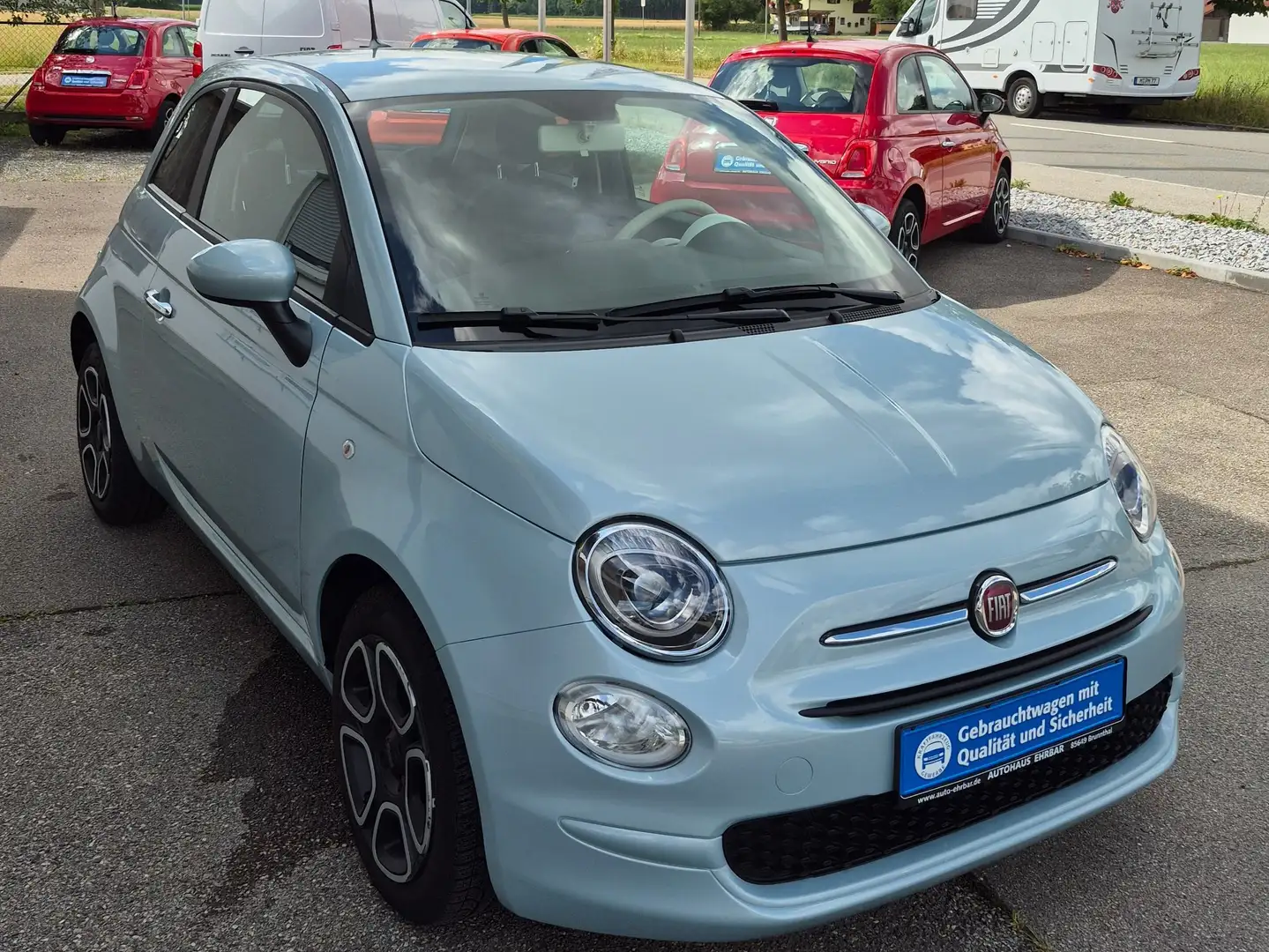 Fiat 500 Hybrid Club, CarPlay, Klima, Tempomat Blauw - 1