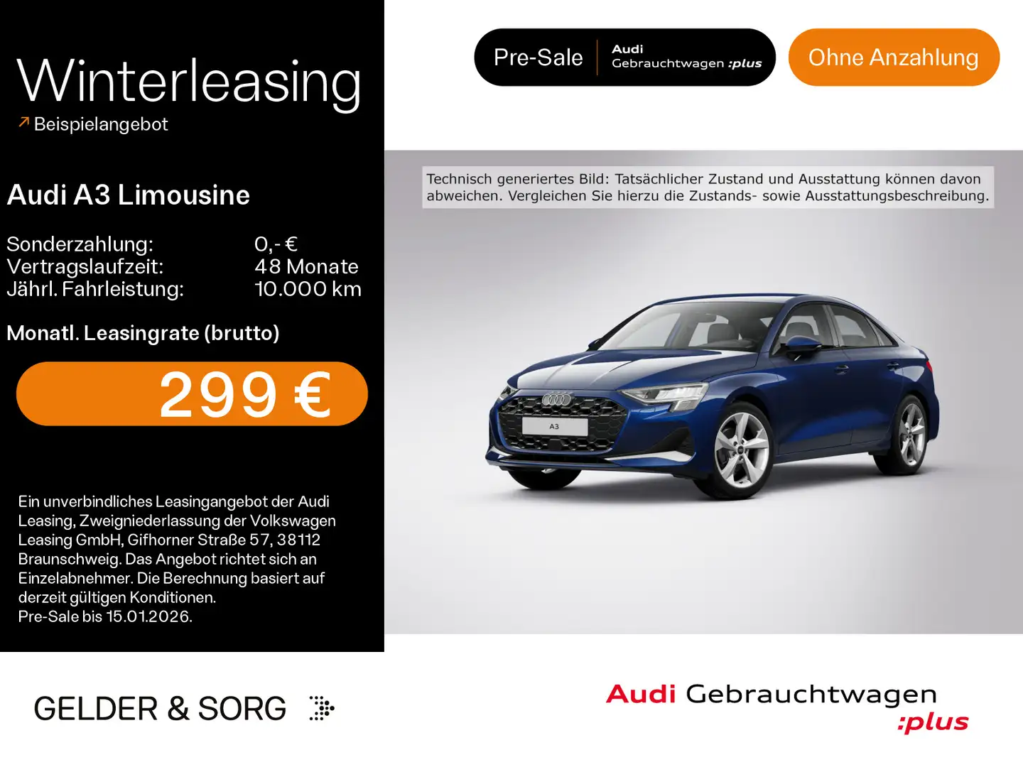 Audi A3 35 TFSI AHK*Navi*RFK*Virtual*Sound Blau - 1