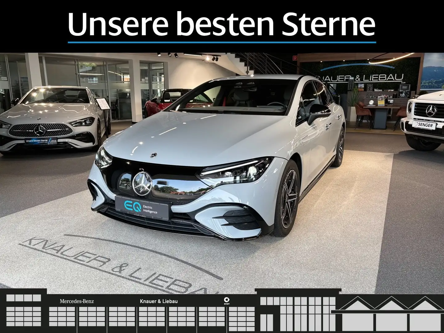 Mercedes-Benz EQE 350 EQE 350 4M AMG-Line*AHK*FAP*Memory*360°*Digi-Light Gris - 2