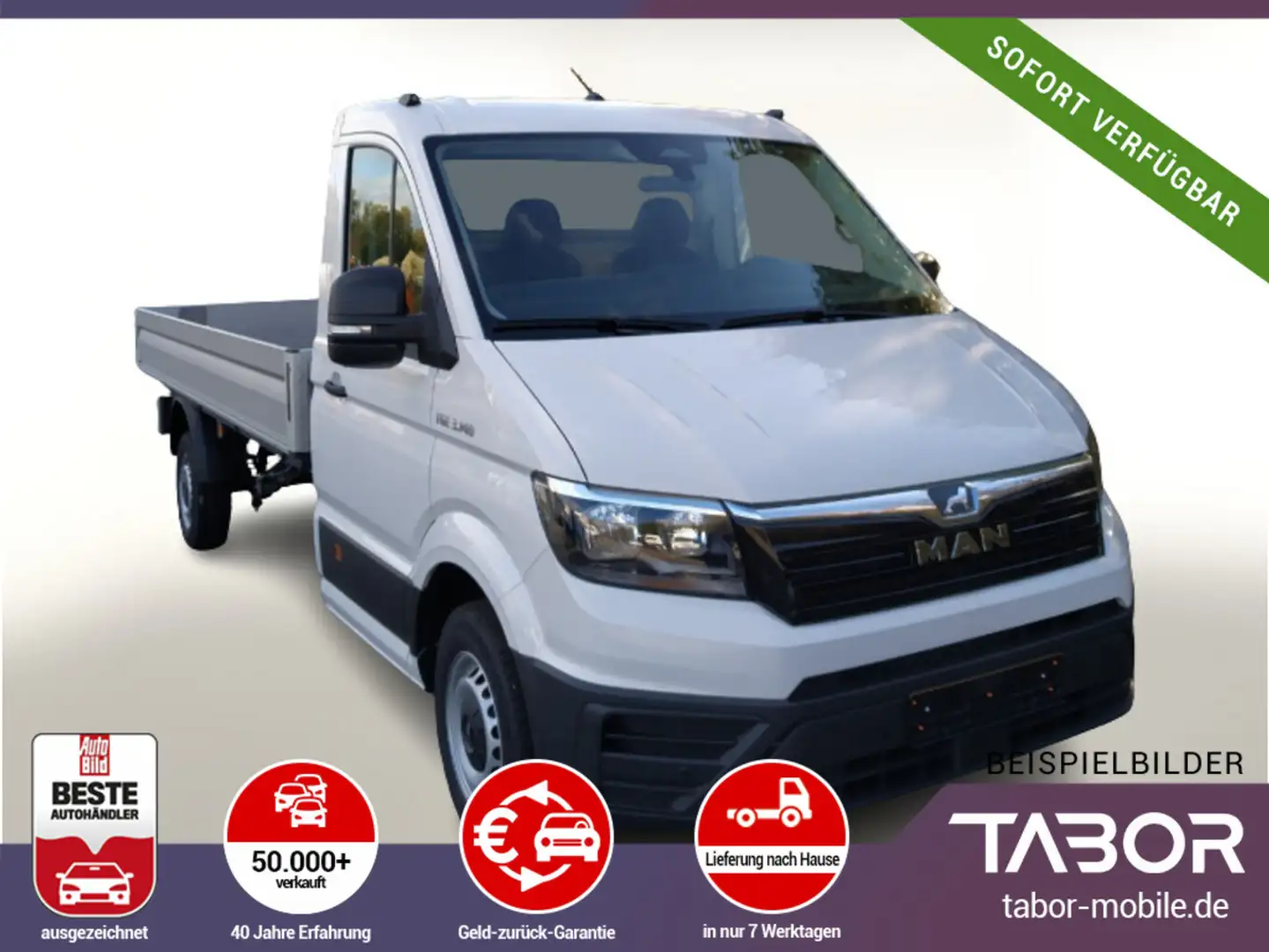 MAN TGE Pritsche 2.0 TDI 140 L2 Temp PDC FACELIFT Weiß - 1