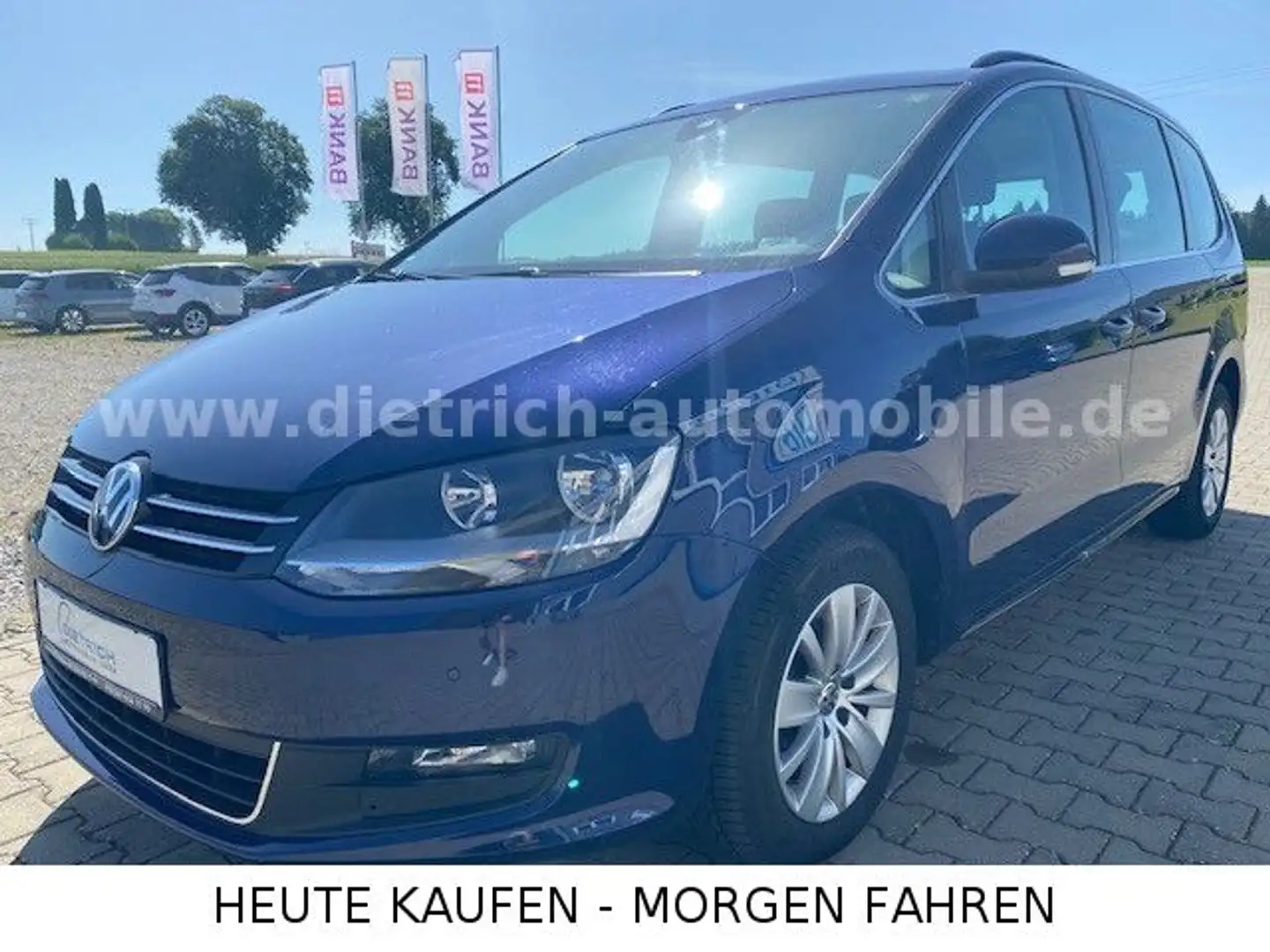 Volkswagen Sharan 1,4 TSi Comfortline PDC SHZ NAVi 7 SITZER Blau - 1