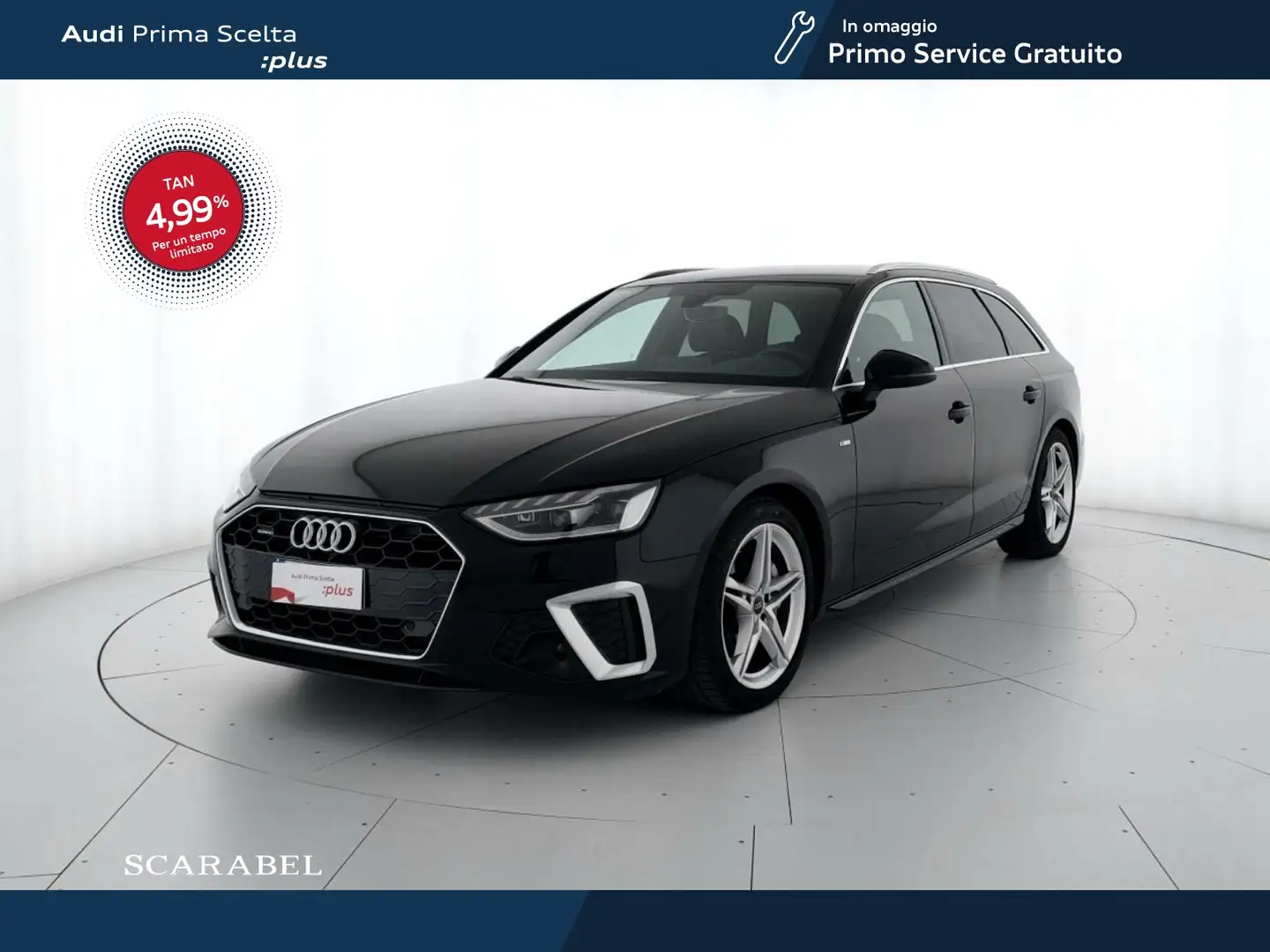 Audi A4 avant 40 2.0 tdi mhev s line edition quattro 204cv Nero - 1