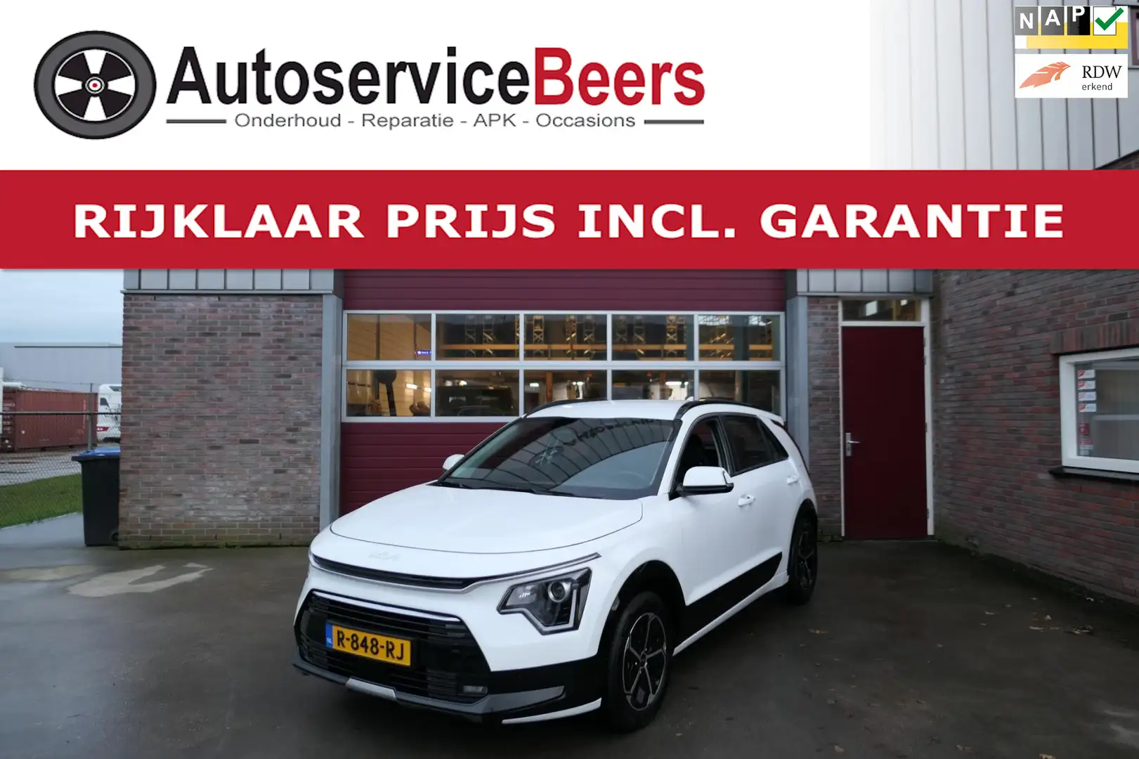 Kia Niro 1.6 GDi Hybrid ExecutiveLine, Super Mooi!, Camera, Blanc - 1