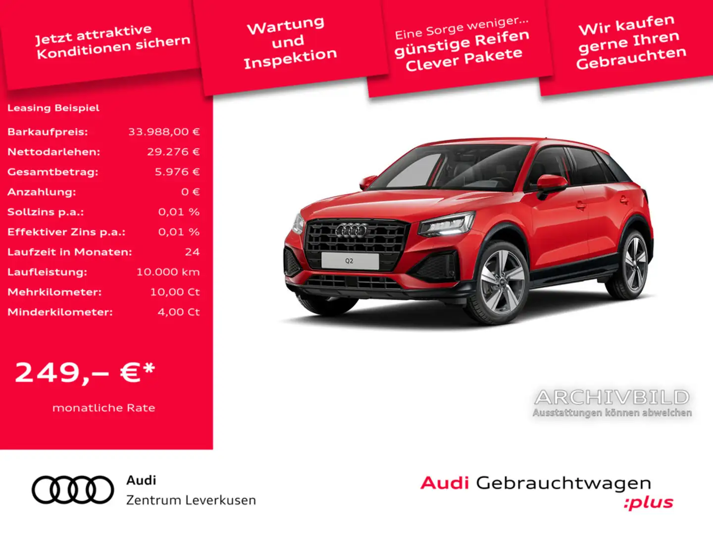Audi Q2 advanced S-TRON LED VIRT CARPLAY AHK SHZ Schwarz - 1