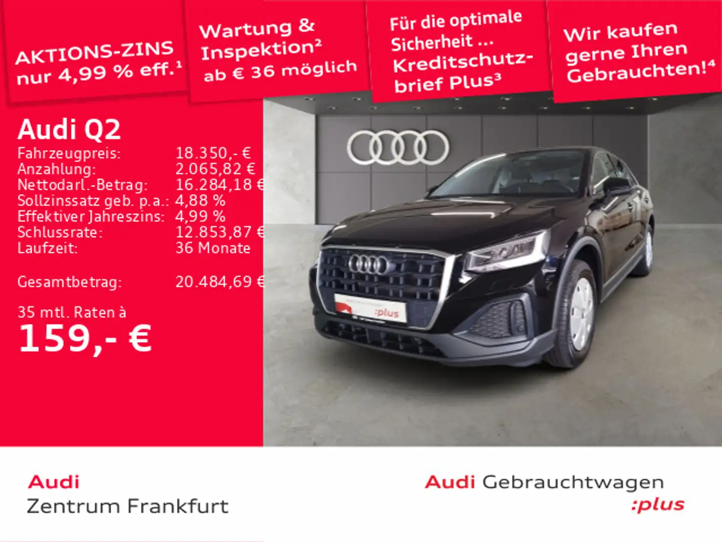Audi Q2 30 TFSI LED Navi Tempomat DAB PDC Sitzheizung Zwart - 1
