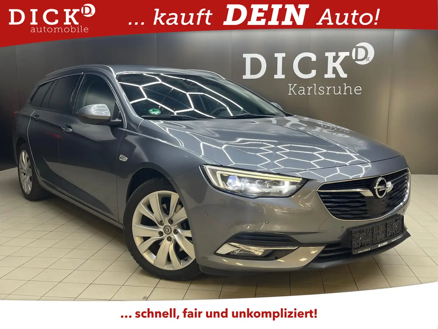 Opel Insignia Exclu 4x4 LEDER+MEMO+LED+NAVI+AHK+360°+ Gris - 1