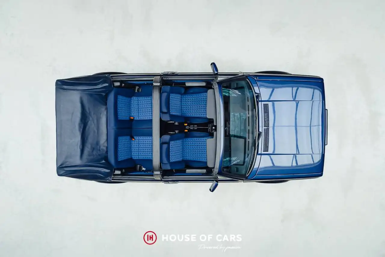 Volkswagen Golf I 1.8i Cabriolet - Low mileage - Triple blue, foto 6