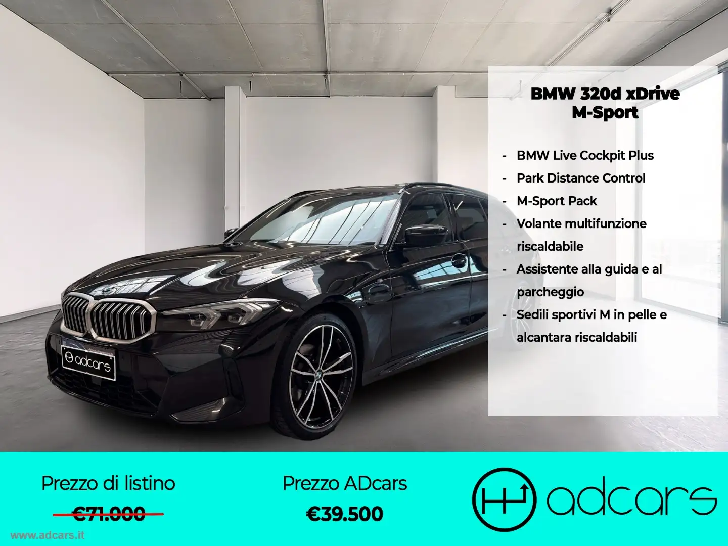 BMW 320 320d 48V xDrive Touring Msport Pro M SPORT PACK + Nero - 1