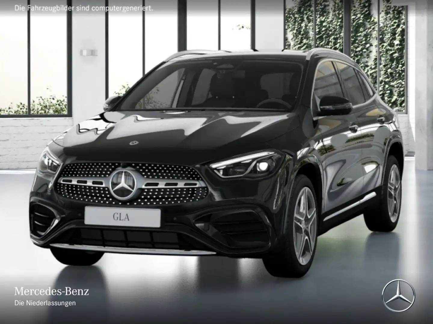 Mercedes-Benz GLA 220 4M AMG+360°+AHK+MULTIBEAM+TOTW+KEYLESS+8G Schwarz - 2