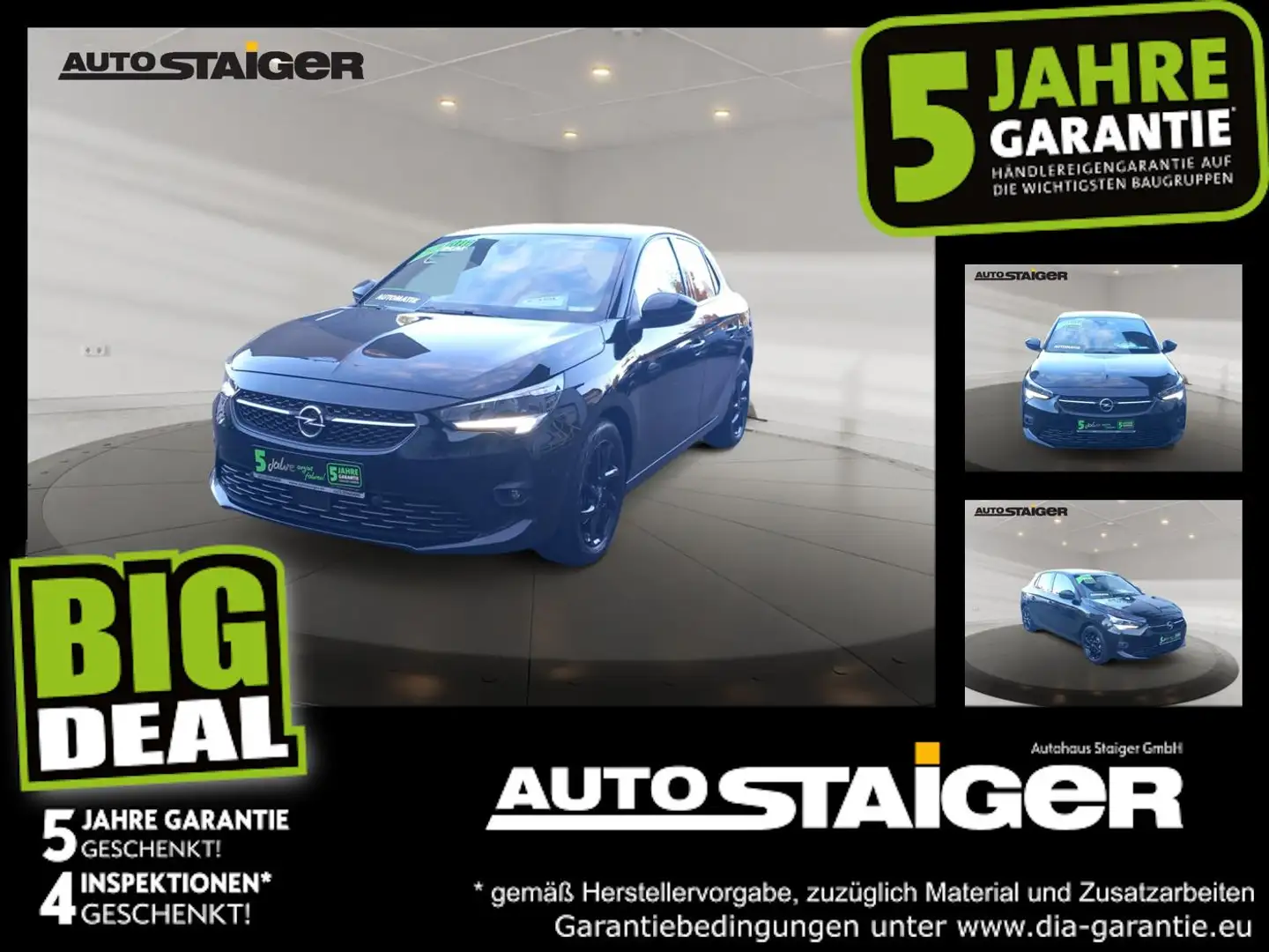 Opel Corsa F 1.2 Turbo Ultimate Automatik, PDC, SHZ, Schwarz - 1