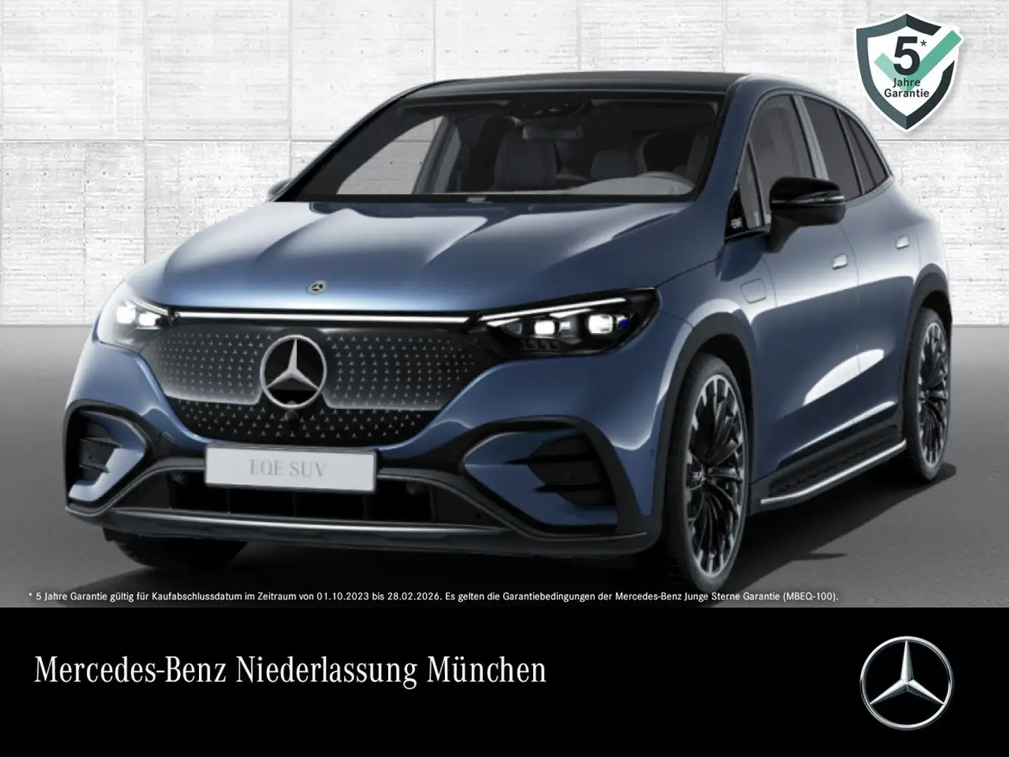 Mercedes-Benz EQE SUV EQE 500 4M AMG+NIGHT+PANO+AHK+BURMESTER+KEYLESS Bleu - 1