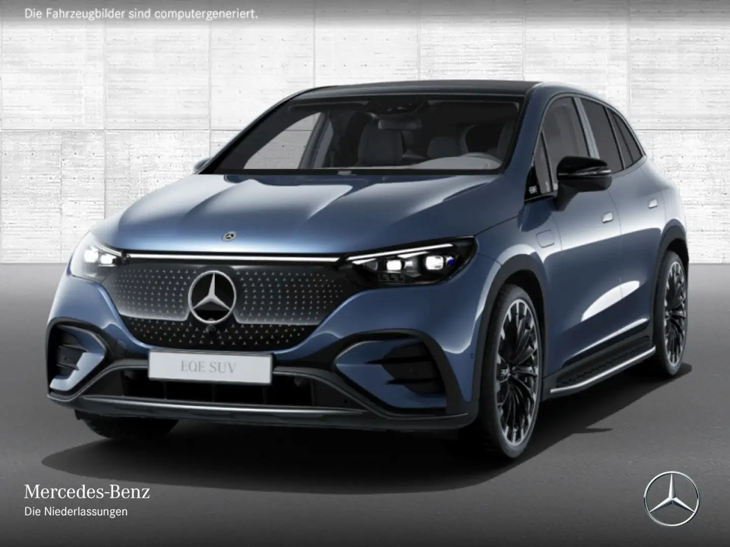 Mercedes-Benz EQE SUV EQE 500 4M AMG+NIGHT+PANO+AHK+BURMESTER+KEYLESS Bleu - 2