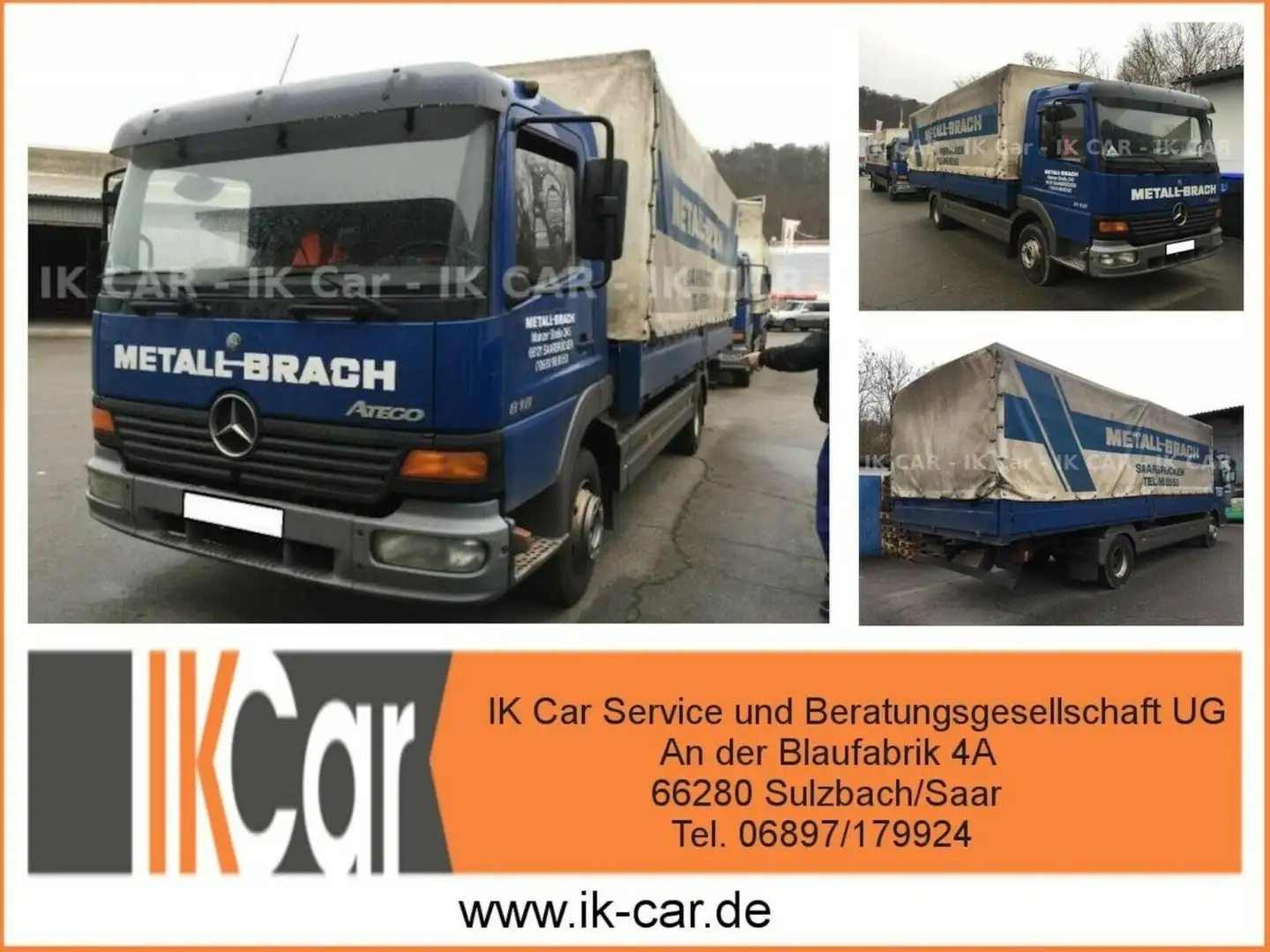 Mercedes-Benz Atego 818 1.HAND+lückenlos MB-Scheckheft+Garage Blau - 1