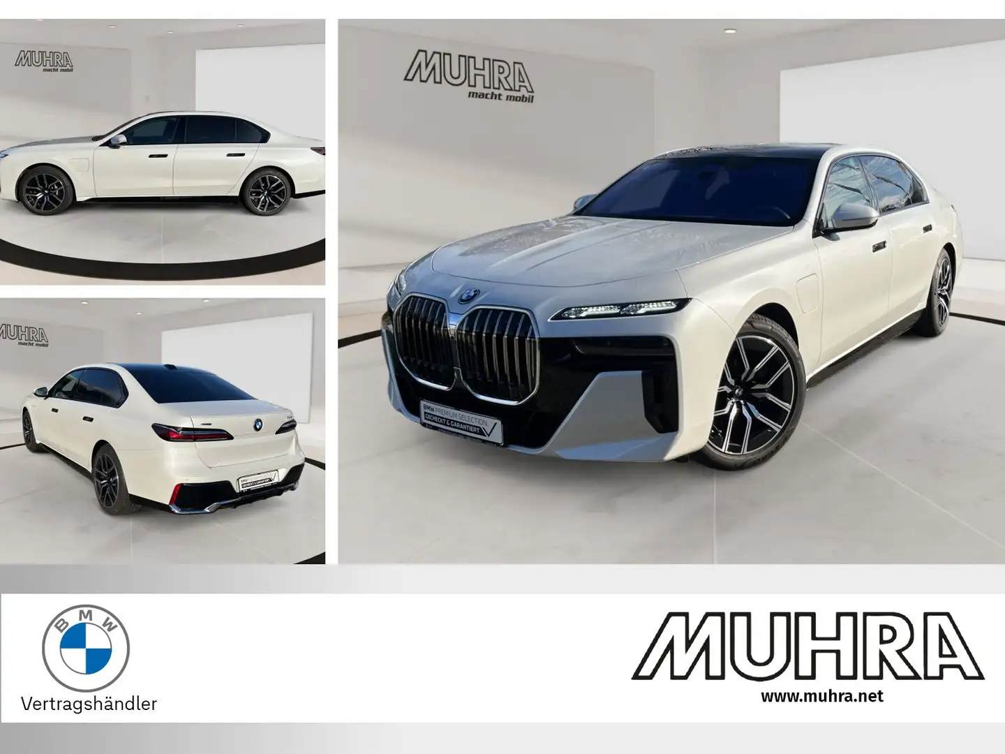 BMW 750 e xDrive M Sport 20" Massage Sitzbelüft. Indv. Int Weiß - 1