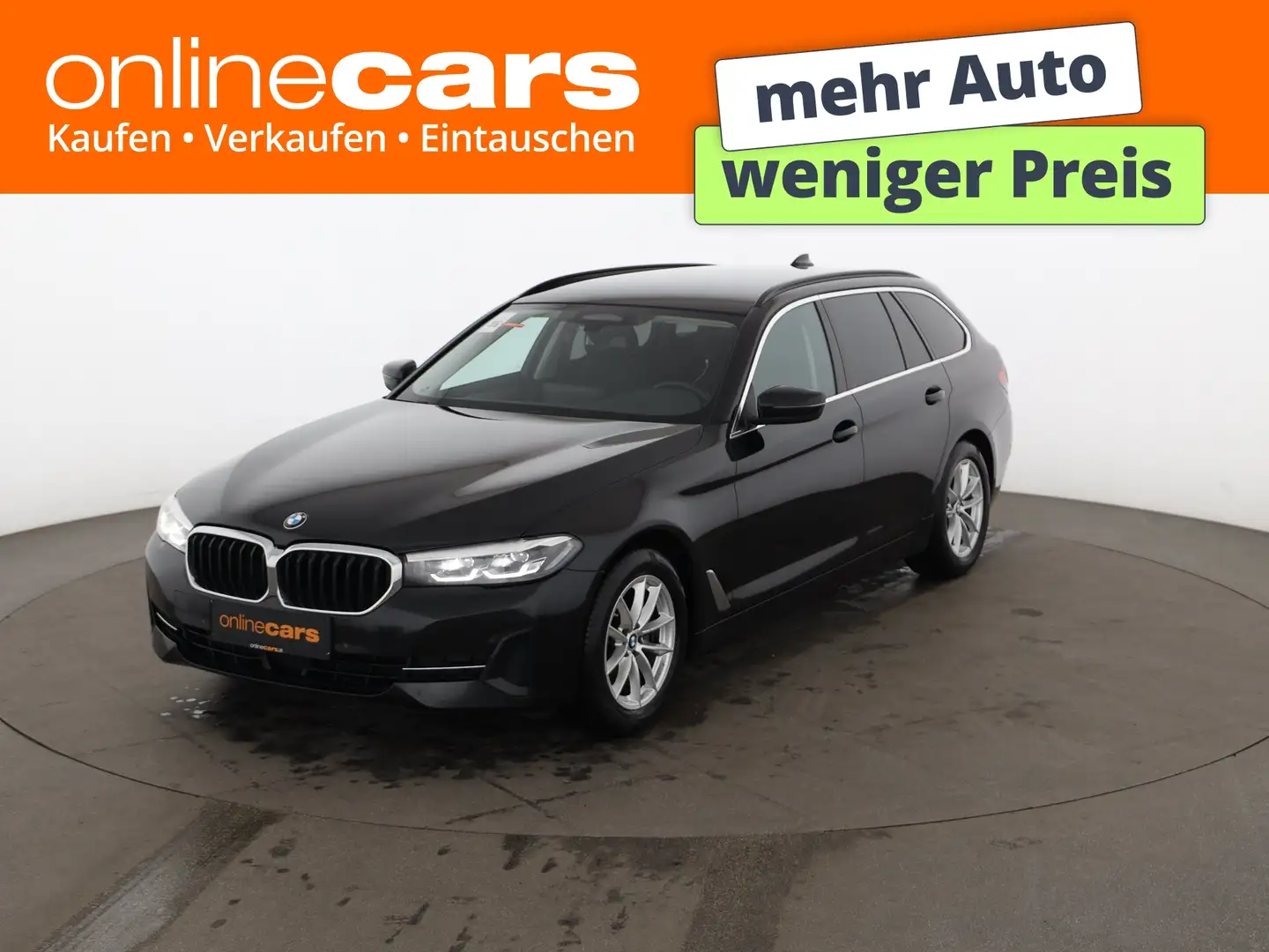 BMW 520 d Touring Aut LED STANDHZG RADAR LEDER NAVI Schwarz - 1