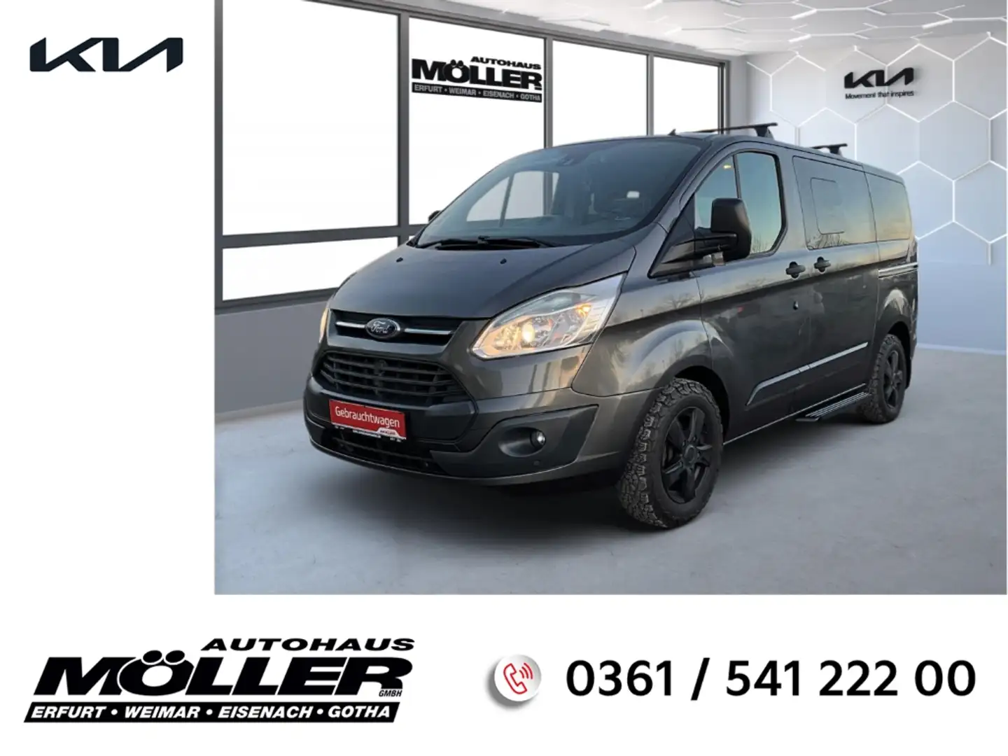 Ford Tourneo Custom Trend Musikstreaming SHZ Temp PDC Nebel SW Bordcom Grau - 1