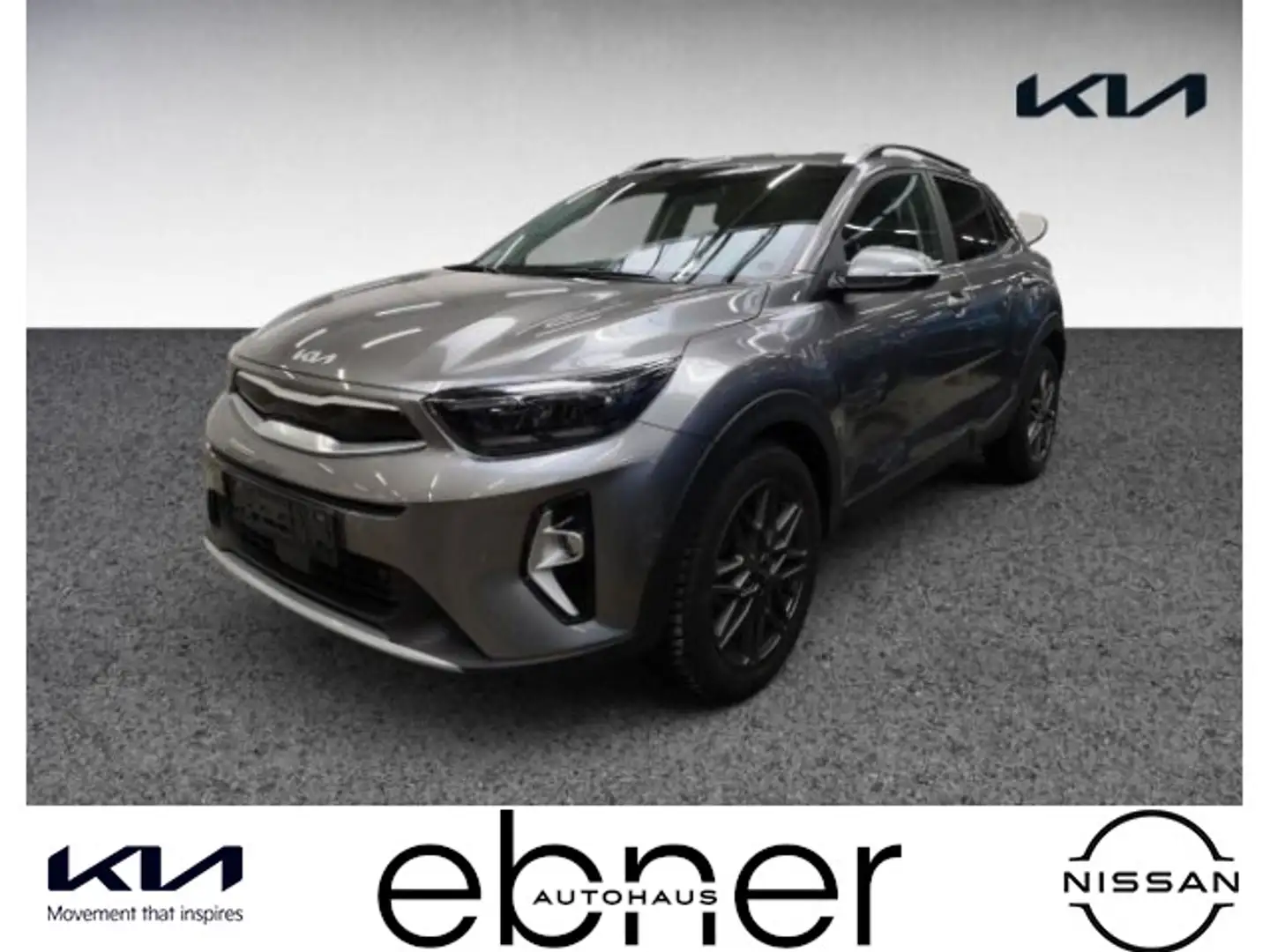 Kia Stonic 1.0 T-GDI Mild-Hybrid Nightline Edition | Grau - 1