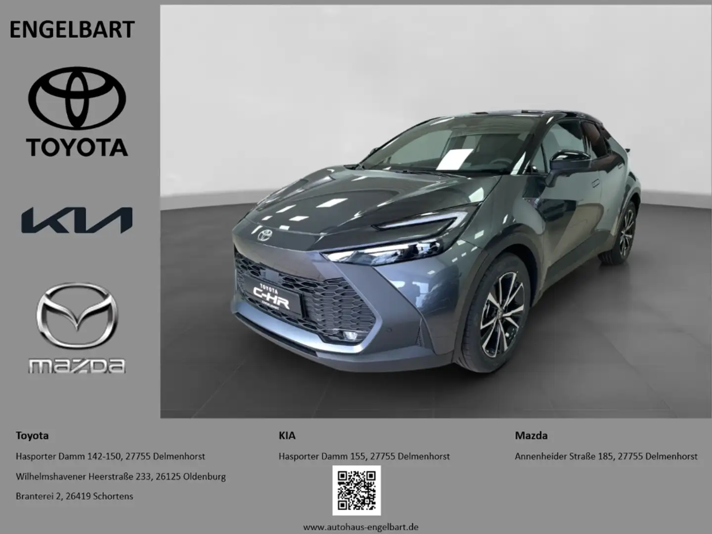 Toyota C-HR 2.0 Hybrid Team Deutschland 2024 Keyless PDC Gris - 1