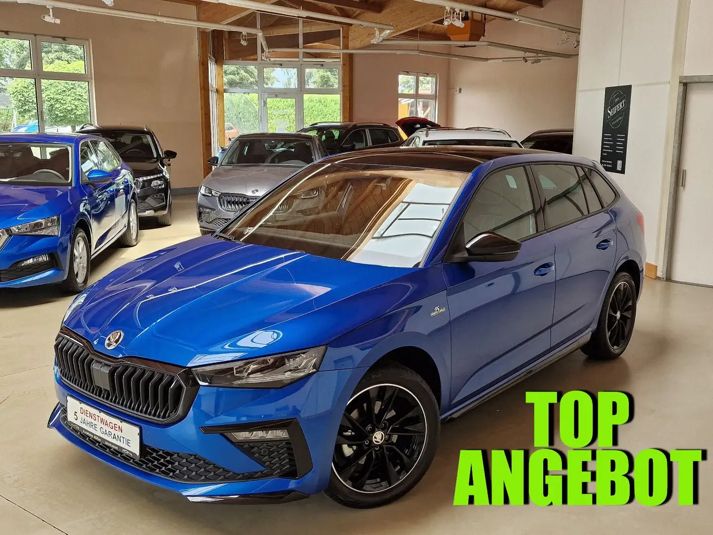Skoda Scala II Monte Carlo 150PS AHK 5J-GAR SML LH Blau - 1