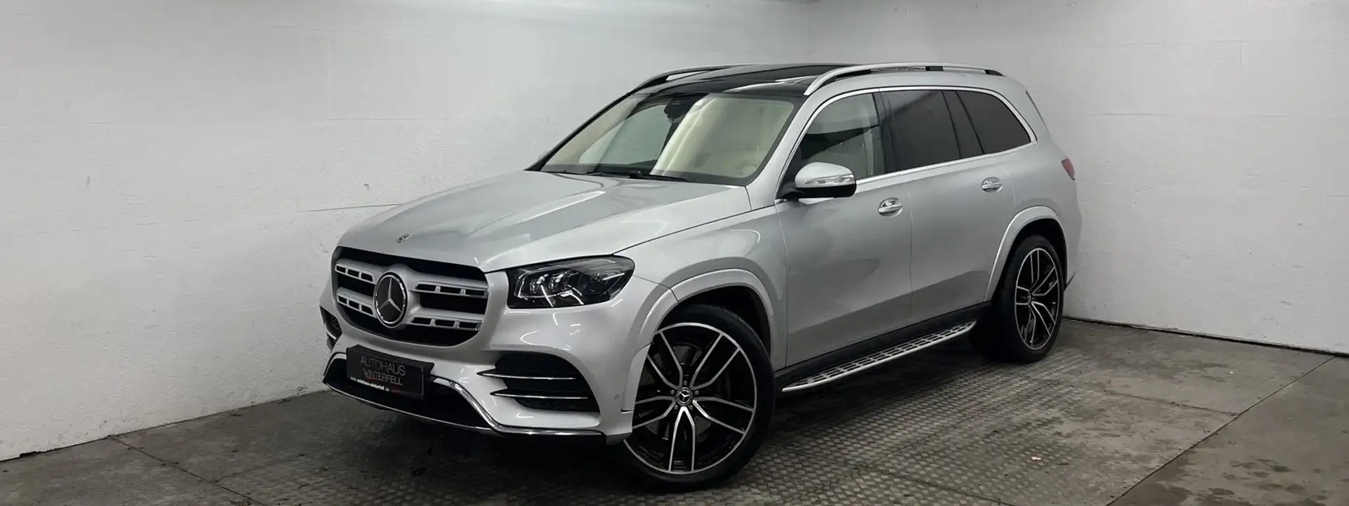 Mercedes-Benz GLS 350 d 4M AMG 7SITZ+PANO+23Z+TRITT+STANDHZG+ Silber - 1