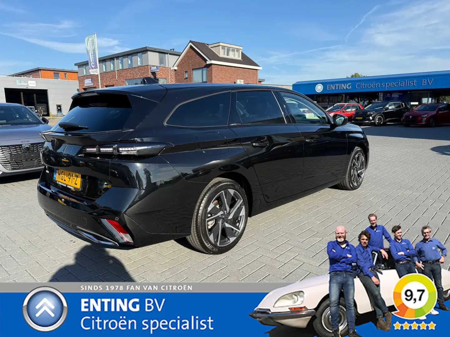 Peugeot 308 SW 1.2 Hybrid 145 e-DCS6 ALLURE 360 CAMERA ADAPTIV Zwart - 2