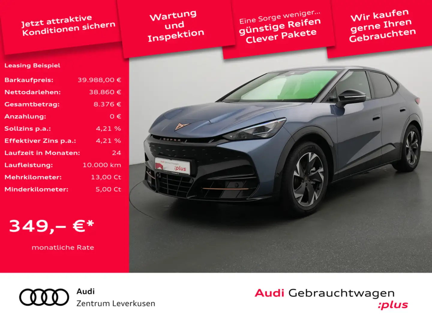 CUPRA Tavascan Endurance CARPLAY LED PDC ACC VIRT NAVI Schwarz - 1