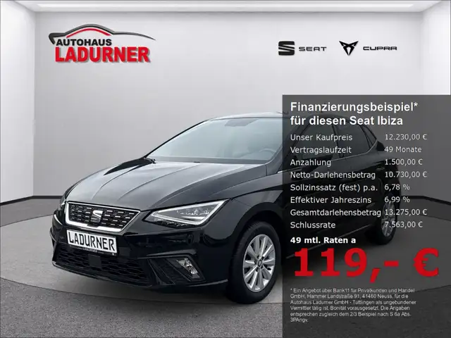 Seat Ibiza XCellence *Navi+LED+Apple CarPlay+Android Auto+Meh