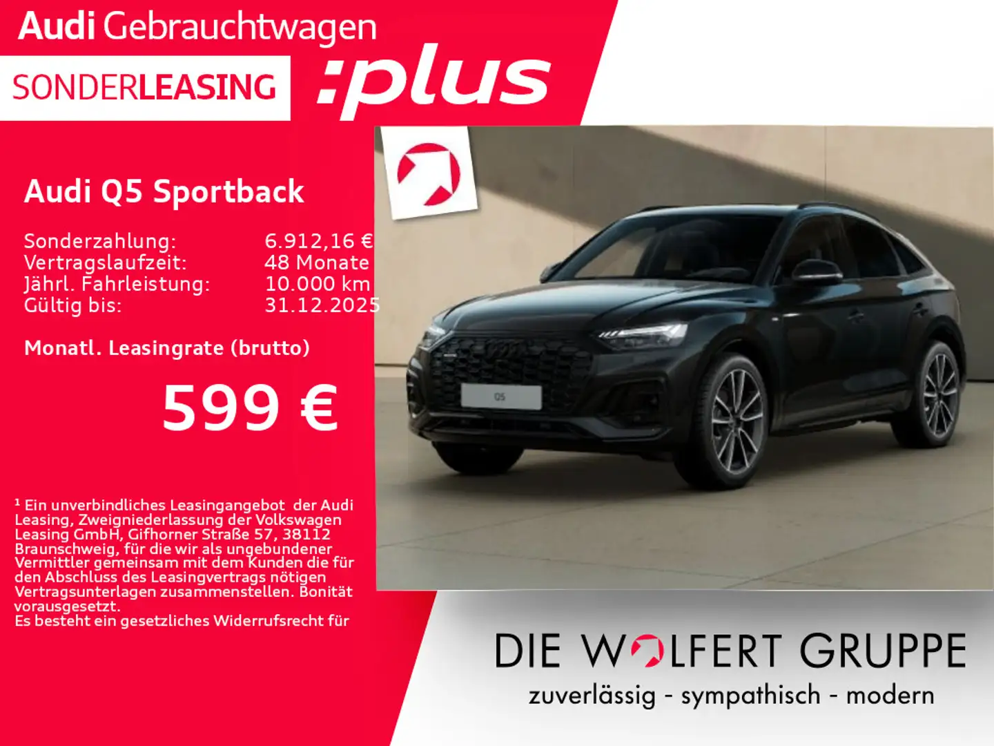 Audi Q5 S line business 40 TDI quattro S tr Schwarz - 1