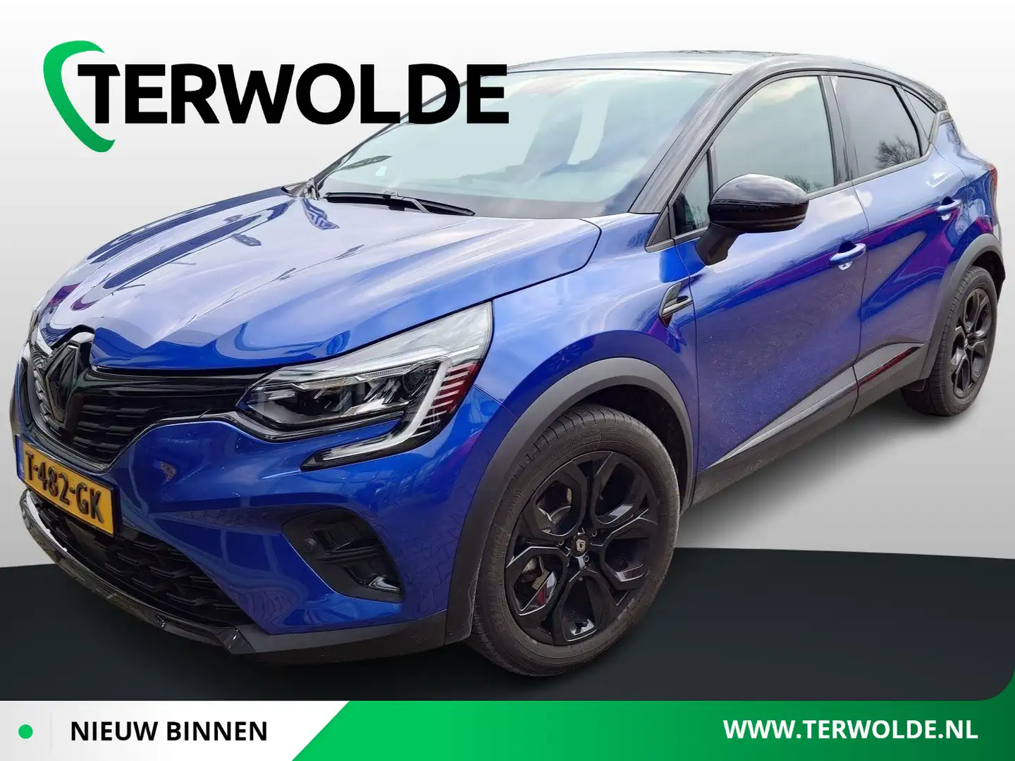 Renault Captur 1.6 E-Tech hybrid 145 SL Rive Gauche | Adaptive Cr Blauw - 1
