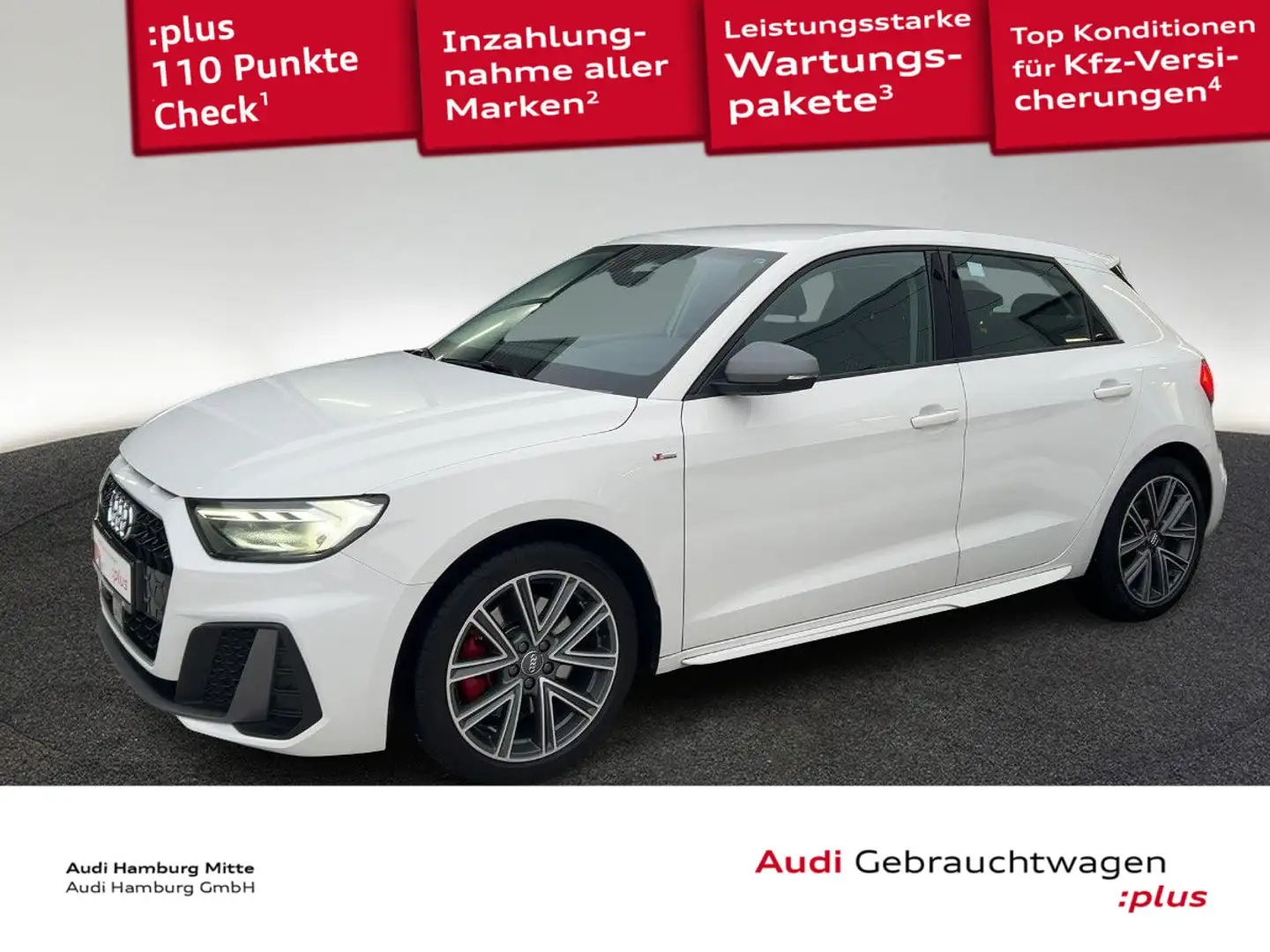 Audi A1 40 TFSI S line S tronic Navi virtua Weiß - 1