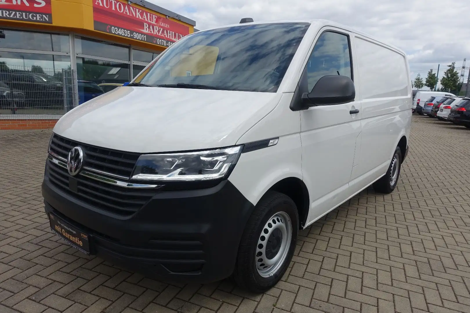 Volkswagen T6 Kombi T6.1 Transporter Kasten*LED*Klima*AZV*1.Hd*Mwst* Blanc - 1