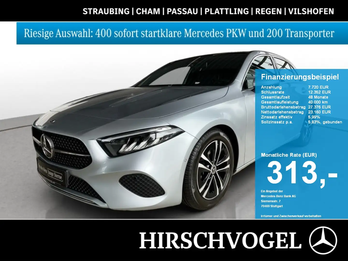 Mercedes-Benz A 180 Progressive Line+Pano+KEYLESS+MBUX+Navi-Pr Argent - 1