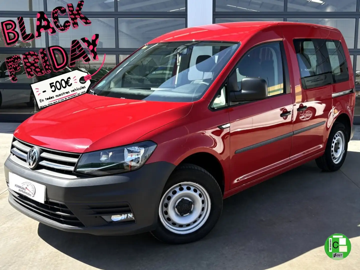 Volkswagen Caddy 2.0TDI Kombi 75kW Rood - 2