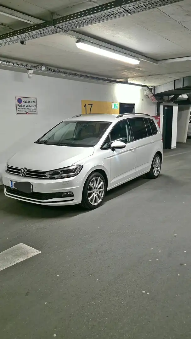 Volkswagen Touran Comfortline | AHK + Sitzheizung + LED + Navi Weiß - 1