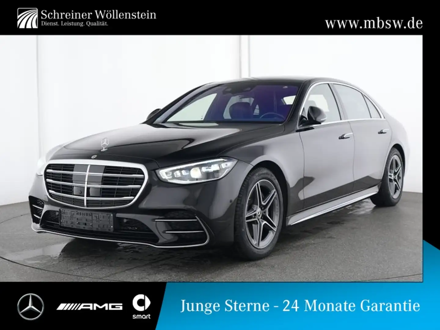 Mercedes-Benz S 350 d 4M L AMG*DriveP*FondEnt*Pano*AR-HUD*ChP* Schwarz - 1