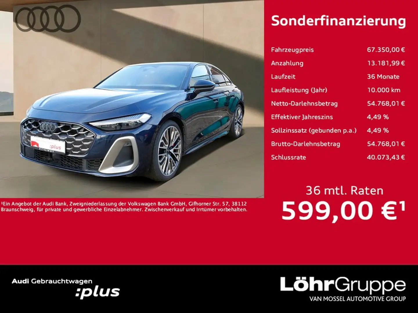 Audi S5 Lim.TFSI Q 20"|RAUTE|360°|MATRIX|B&O|HuD Blau - 1