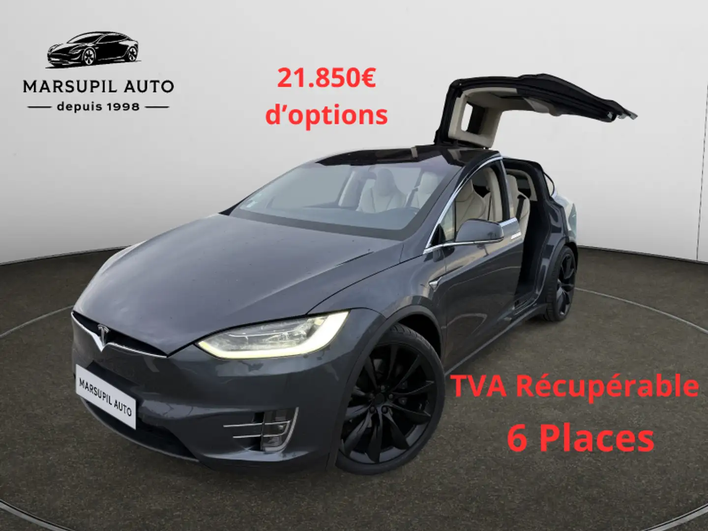 Tesla Model X 100D DUAL MOTOR Gris - 1
