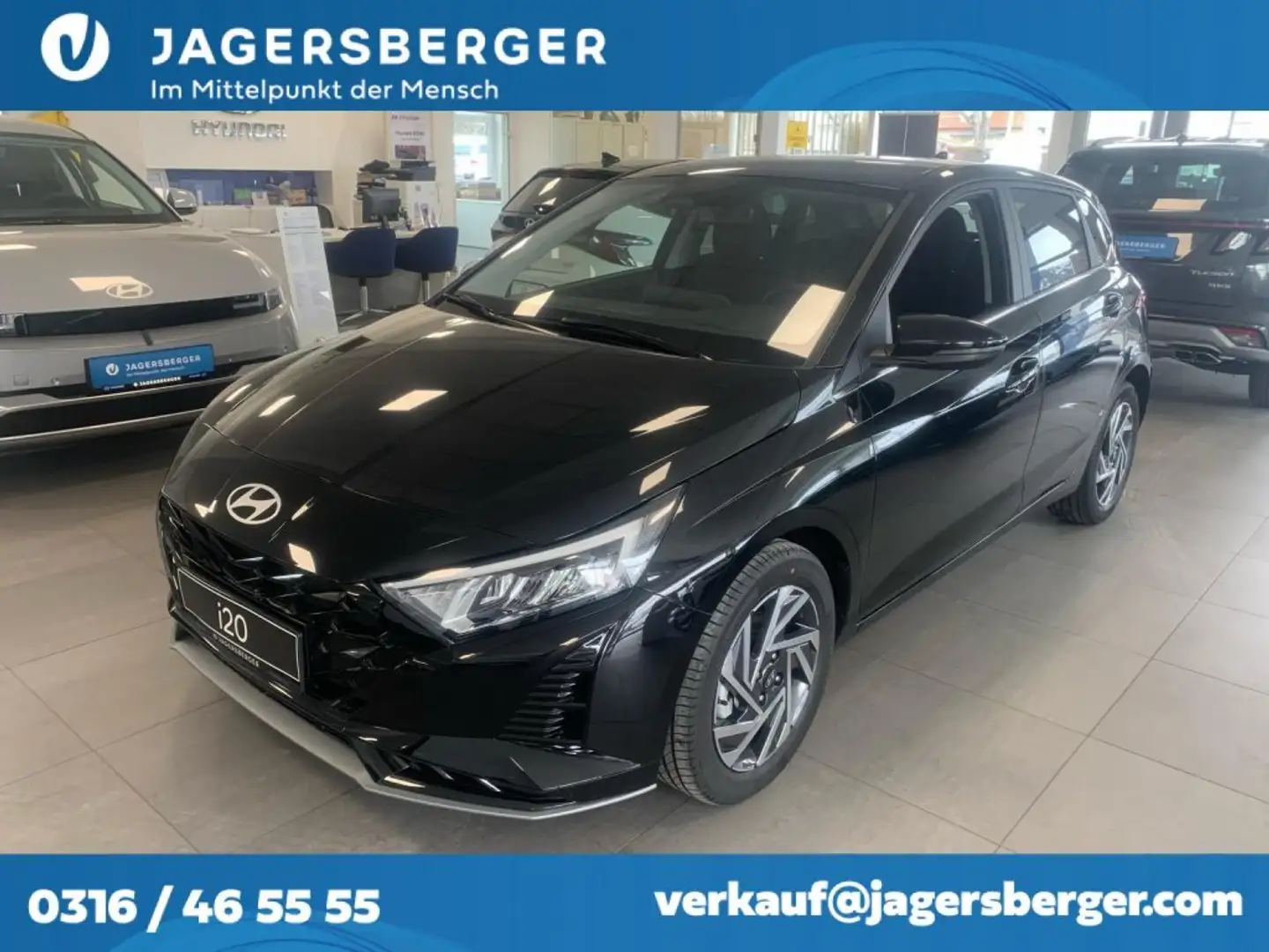 Hyundai i20 1,0 T-GDI GO PLUS Schwarz - 1