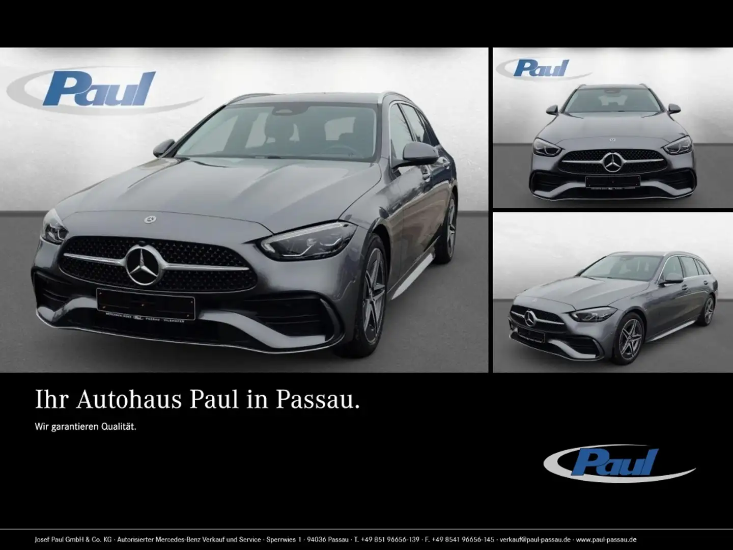 Mercedes-Benz C 180 T AMG+Kamera LED Gris - 1