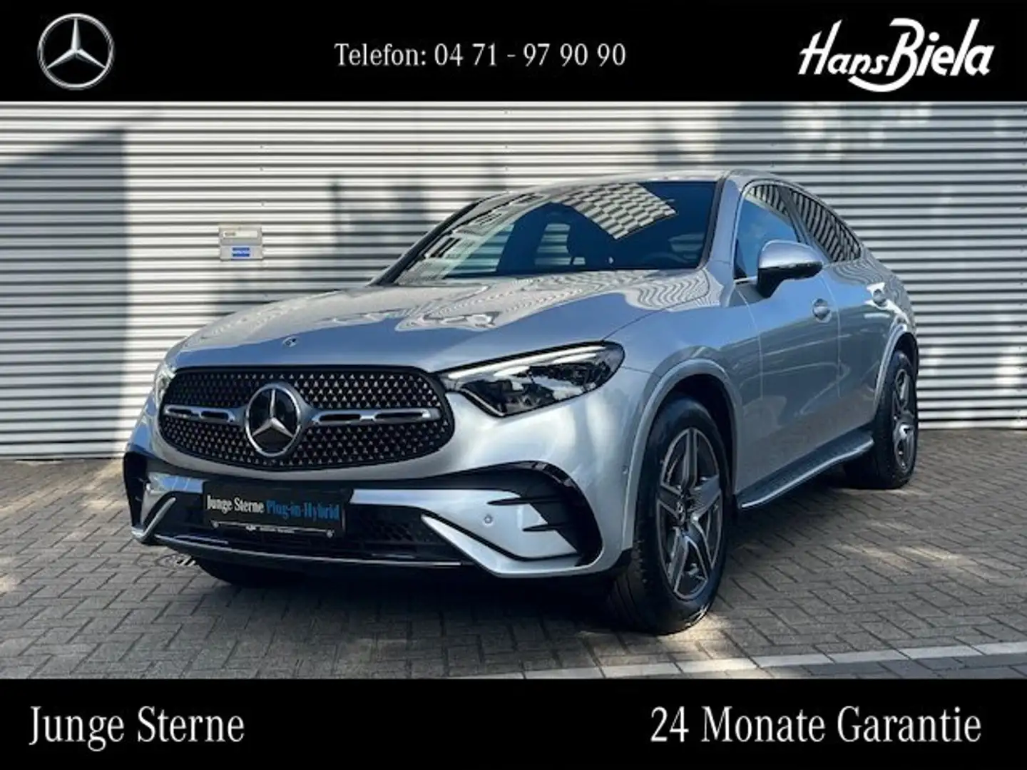 Mercedes-Benz GLC 300 GLC 300 e 4M Coupé AMG/Digli/Bur/AHK/Air/360/HUD Silber - 1