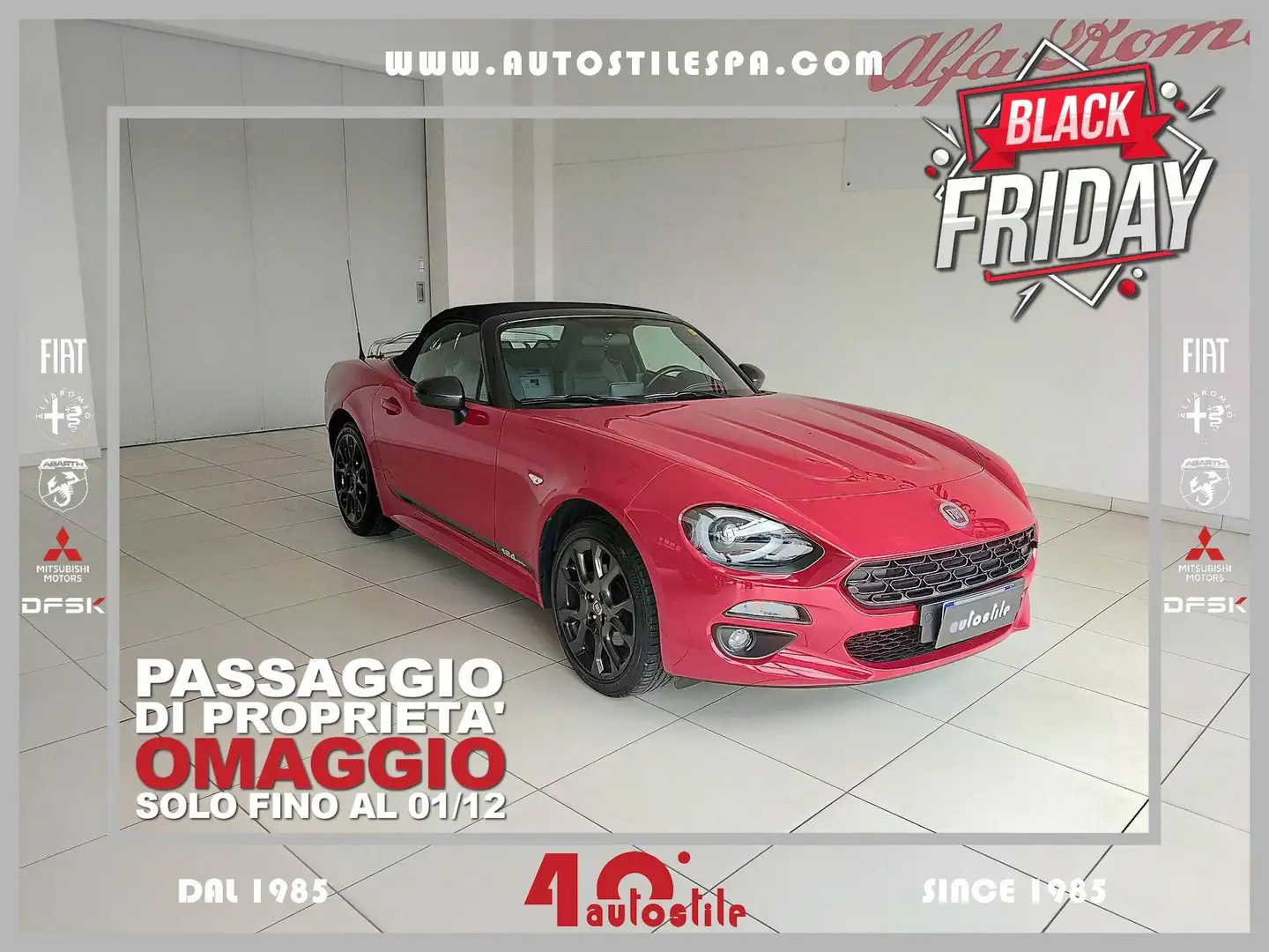 Fiat 124 Spider 124 spider 1.4 MultiAir Lusso Rouge - 1