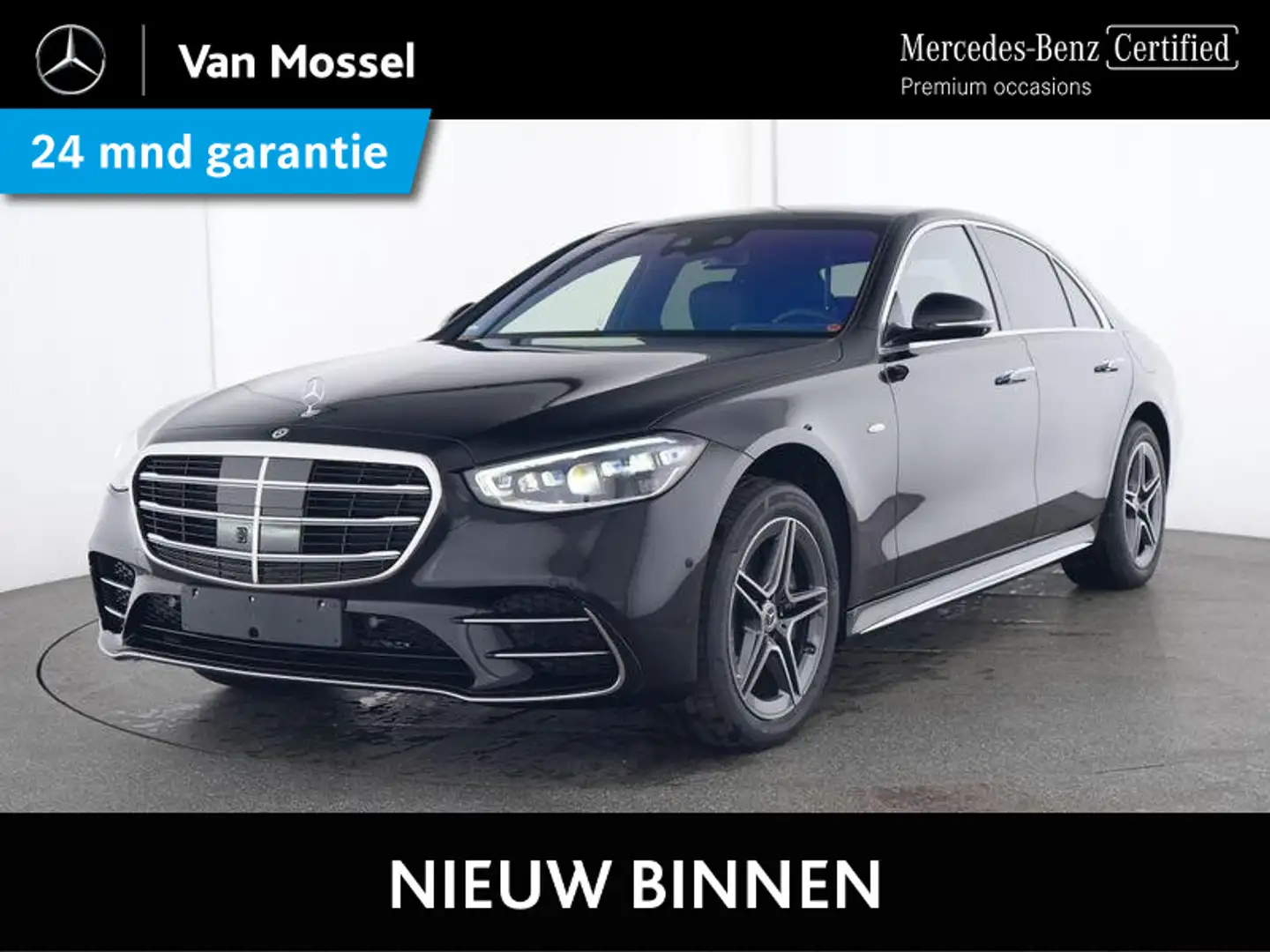 Mercedes-Benz S 450 e AMG Line / Panoramadak/ Achterasbesturing/ Burme Zwart - 1